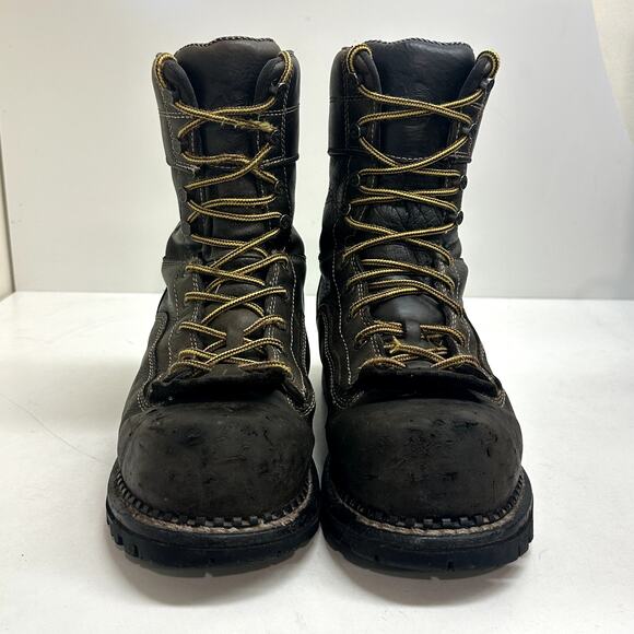 Georgia Boots Men's 9" CT Logger Brown Leather Composite Toe Waterproof 8.5 - Picture 3 of 8